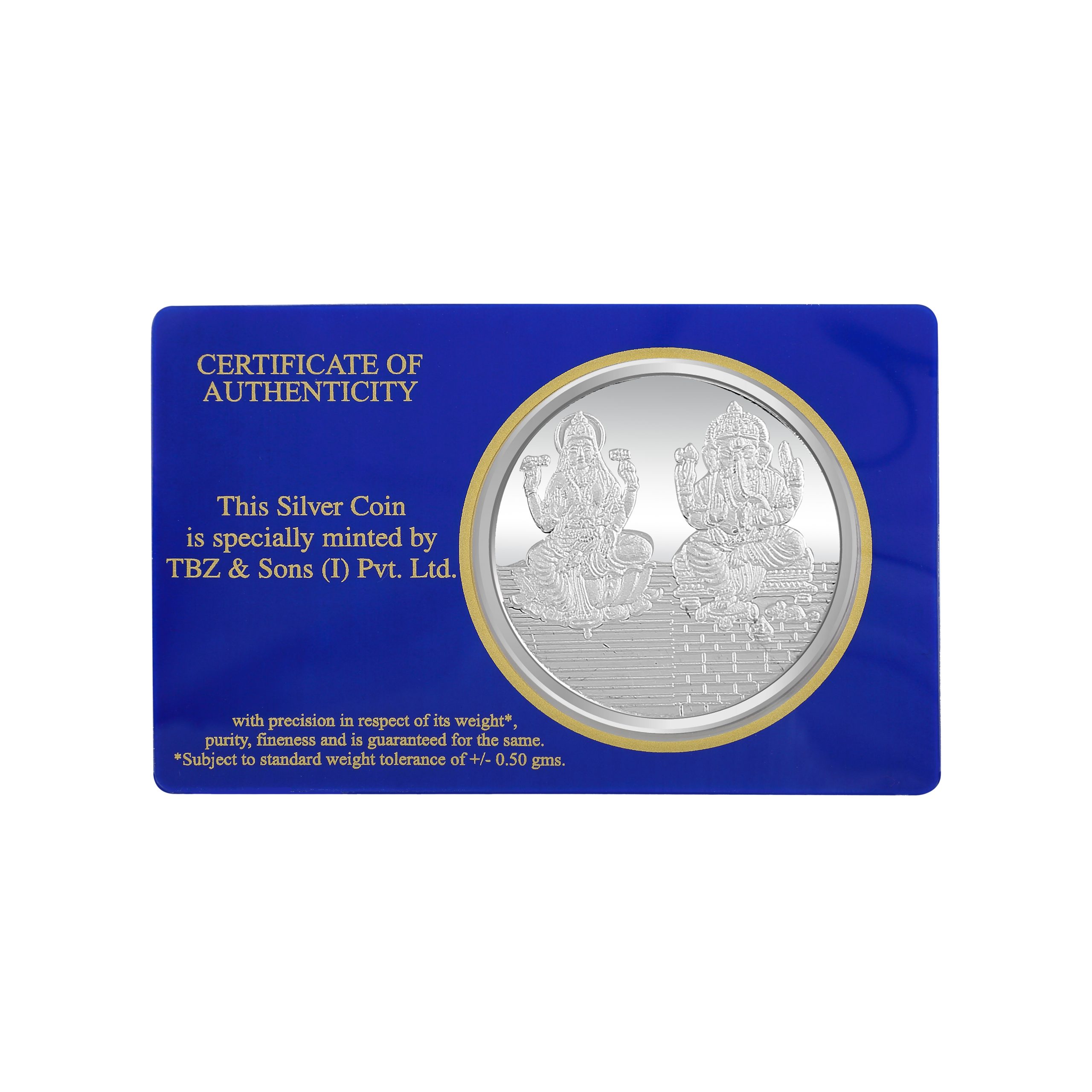 10 Gm Silver Coin TBZ Sons