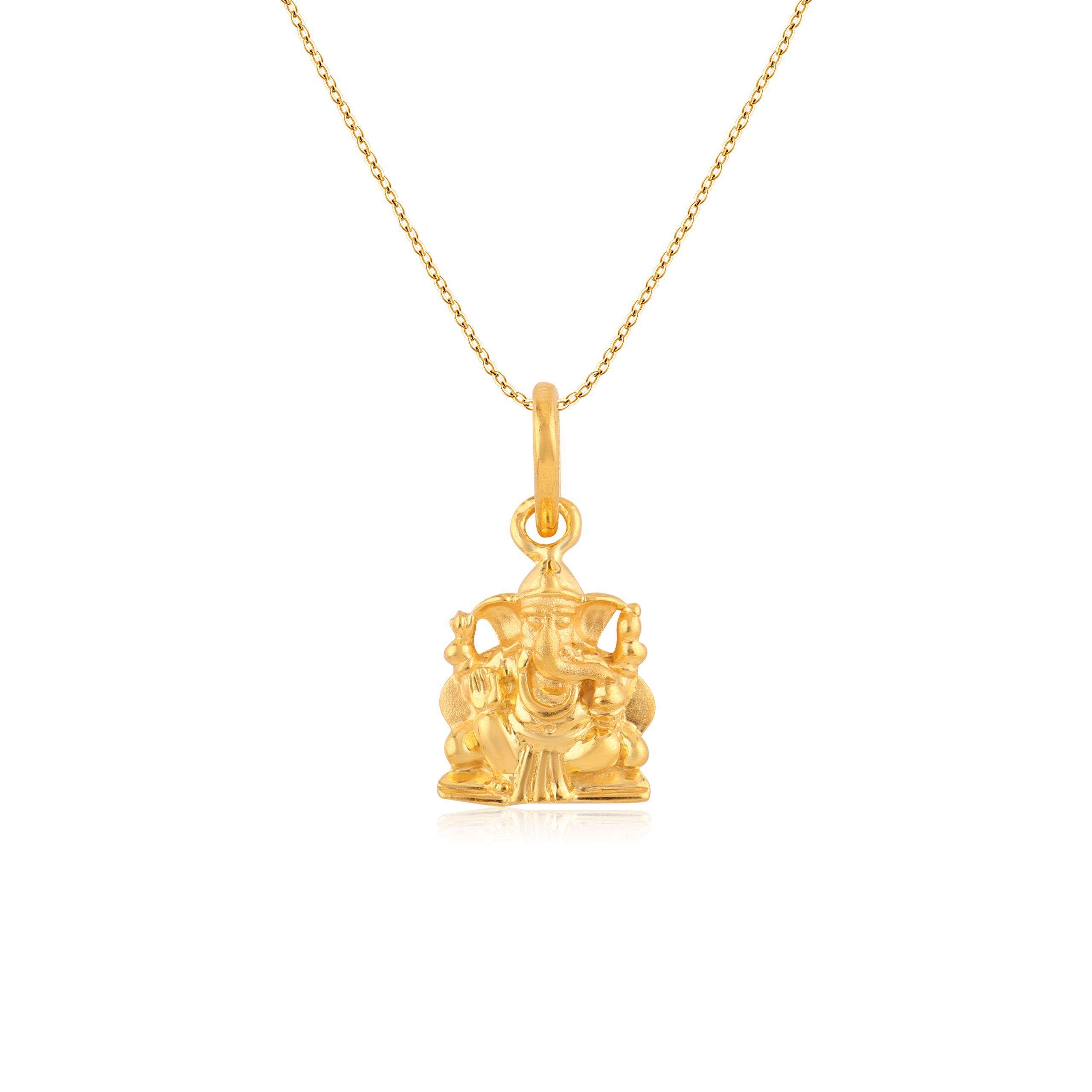 Auspicious 22 Kt Lord Ganesha Gold Pendant