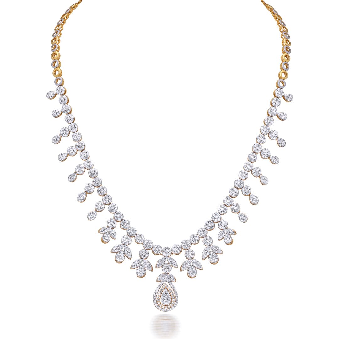 Solitaire Mirage 18Kt Gold Diamond Necklace