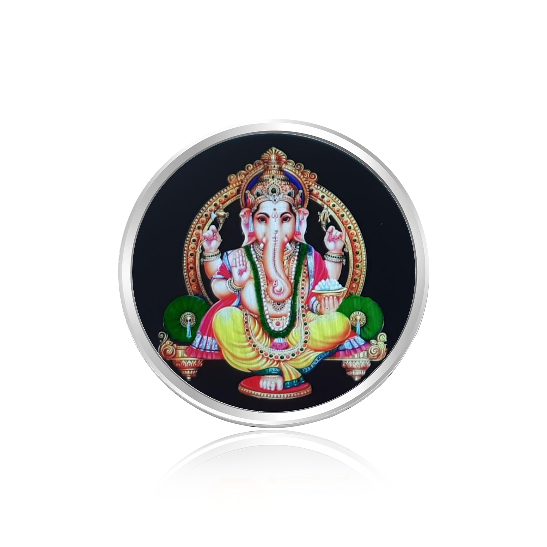 Divinely Crafted 10gms Ganesha Silver Coin