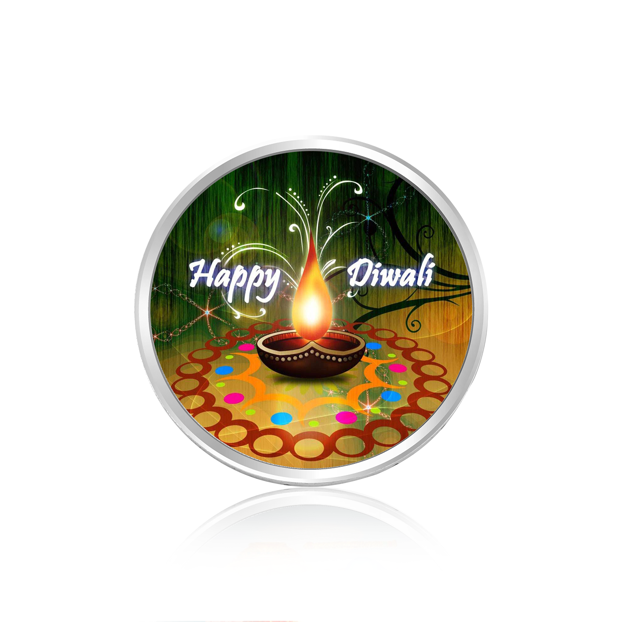 Happy Diwali Silver Coin 20 gm