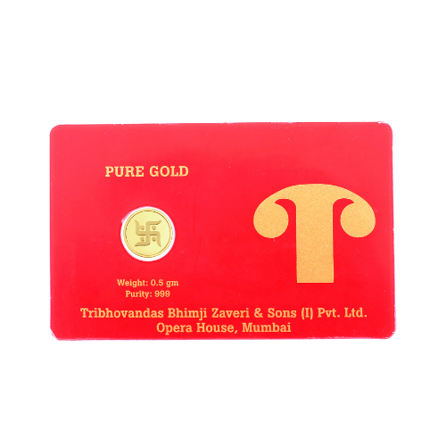0.5 gm Swastik Gold Coin – 999 24KT
