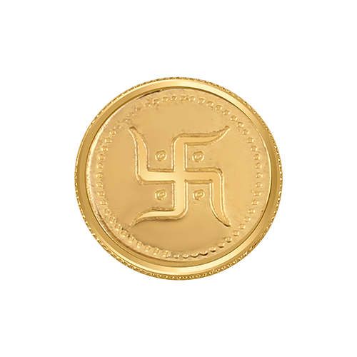 Swastik Gold Coin (1gm)
