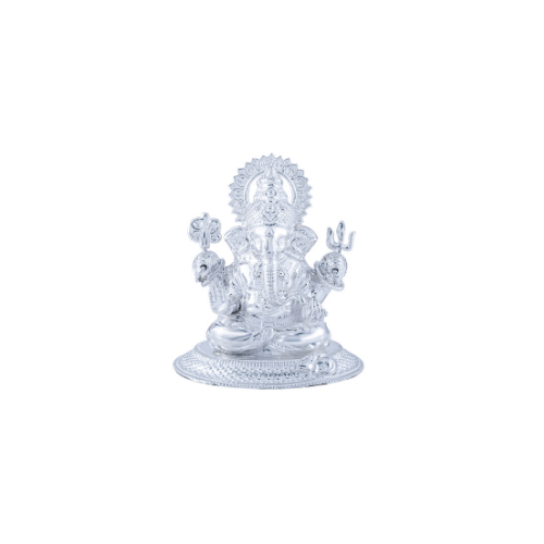 Pure Silver Ganesha Idol