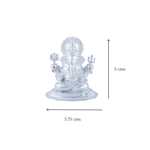 Pure Silver Ganesha Idol