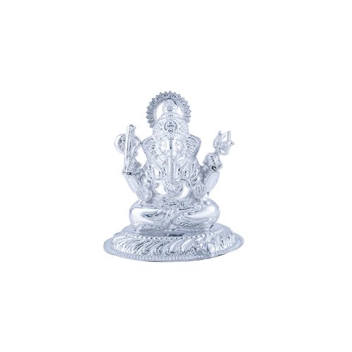 Handcrafted Silver Ganesh Murti