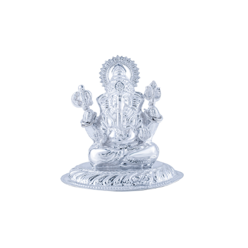 Pure Silver Lord Ganesha Statue