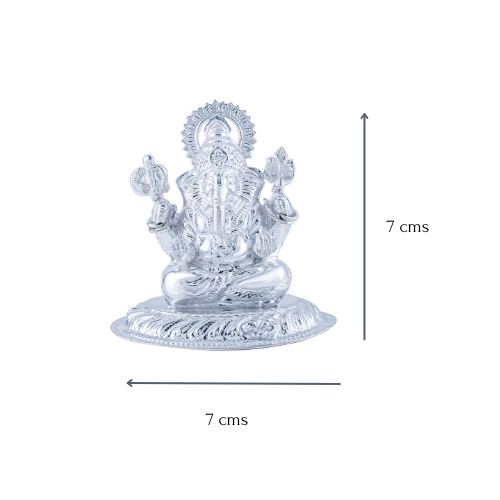 Pure Silver Lord Ganesha Statue